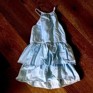 GAP girls denim layered dress. Size small. Great condition.